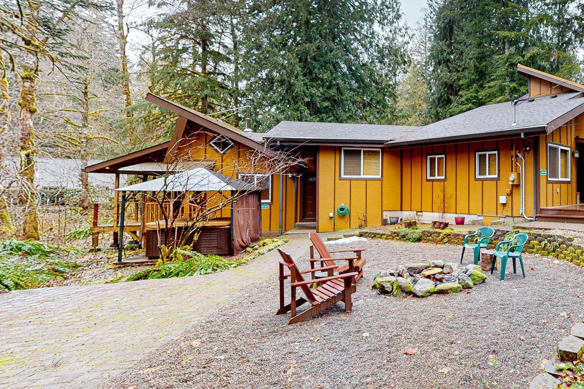 Creekside Cabin Rhododendron المظهر الخارجي الصورة